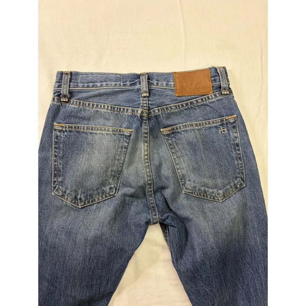 Rag & Bone Jean Lucile Women’s Size 24 Straight Leg Blue Jeans USA Made